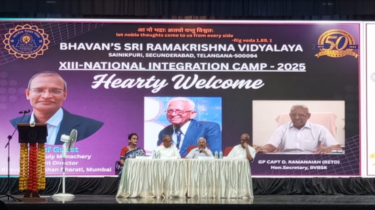 Student Cultural Exchange at Bharatiya Vidya Bhavan’s , Poochatty, Thrissur, Kerala, April, 2025